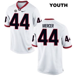Youth Georgia Bulldogs NCAA #44 Peyton Mercer Nike Stitched White Authentic College Football Jersey THG4154QP